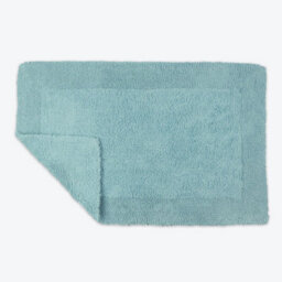 Allure Bath Fashions Elegance Reversible Heavyweight Bath Mat - Duckegg - thumbnail 1