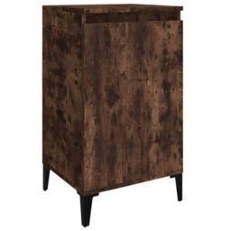 Berkfield Modern Bedside Cabinets 2 Pcs Smoked Oak 40X35X70 Cm Engineered Wood - thumbnail 5