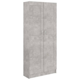 Vidaxl Book Cabinet Concrete Grey 82.5X30.5X185.5 Cm Engineered Wood Book Cabinets - thumbnail 2