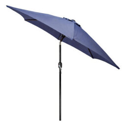 Harbour Housewares Tilting Garden Parasol - 2.7M - Navy - thumbnail 1