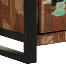 Berkfield Industrial Bathroom Cabinet 40X30X90 Cm Solid Wood Reclaimed - thumbnail 9