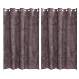 Berkfield Classic Curtain With Curtains 2 Pcs Brown 175 X 140 Cm Velvet