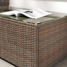 Wyld Haus Pata Brown Rattan Outdoor Coffee Table 90 X 50 Cm With 5 mm Glass Top - thumbnail 8
