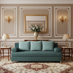 Dover 3 Seater Sofa Bed Dl Mechanism Bedding Storage 192Cm Wide Modern Sofa For The Living Room Turquoise And Printed Cushions - thumbnail 1