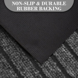Bedlooms Pvc Rubber Mat Grey 80X150Cm, Dirt Trapper Indoor Outdoor Non Slip Larger Runner - thumbnail 4