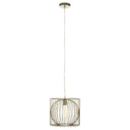 Orsina Silver Finish Pendant Lamp, Contemporary Openwork Iron Lighting, Luxe Statement Pendant Light For Living Room - thumbnail 1
