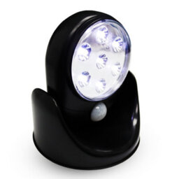 Neel Blue 7 Led Black Battery-Powered Motion Sensor Light, Adjustable Head Abs Body - 1Pc
