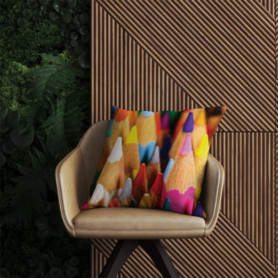 Warren Reed Designer Colouring Pencils Outdoor Cushion 60Cm X 60Cm