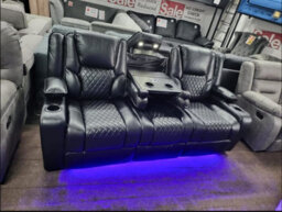 Black Bentley Cinema Sofa Set 3+2 - thumbnail 4
