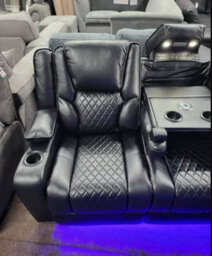 Black Bentley Cinema Sofa Set 3+2 - thumbnail 5