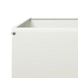 Berkfield Garden Raised Bed White 100X100X33.5 Cm Steel - thumbnail 7