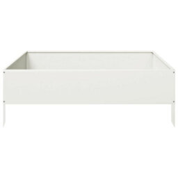 Berkfield Garden Raised Bed White 100X100X33.5 Cm Steel - thumbnail 5