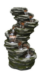 Outdoor Living UK Aqua Creations 7 Fall Slate Solar Water Feature With Protective Cover - thumbnail 2