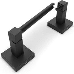 Billtix Black Square Stainless Steel Toilet Paper Holder, Wall Mounted Toilet Roll Holder Bathroom Accessories Roll Storage - thumbnail 3