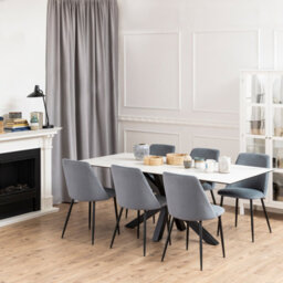 Furniture To Go Ines Dining Chair In Grey Set Of 4 - thumbnail 4