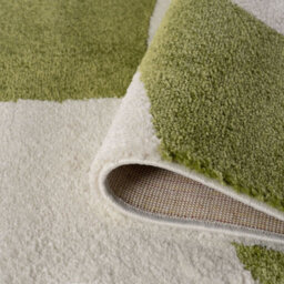 The Rugs Joli Green And White Chequered Rug Soft Dense Pile Easy To Clean And Pet Friendly For Living Rooms And Bedrooms - thumbnail 6