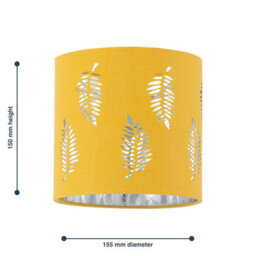 First Choice Lighting Set Of 2 Fern Ochre Cut Out 15.5Cm Table Lamp Shades - thumbnail 7