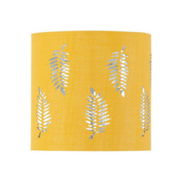First Choice Lighting Set Of 2 Fern Ochre Cut Out 15.5Cm Table Lamp Shades - thumbnail 3