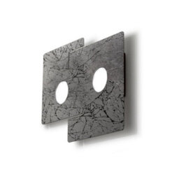 Luminosa Lighting Luminosa Square Lifestyle Metal Surface Mounted Ceiling Light - Vintage Silver Finish, 2X Gx53 - thumbnail 3