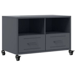 Berkfield Durable Tv Cabinet Anthracite 68X39X43.5 Cm Steel