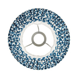 Loops Elegant 2 Pack Of 25Cm Marlin Blue Tapered Cylinder Lamp Shades - Handcrafted Design - thumbnail 4