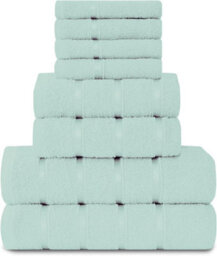 Gc Gaveno Cavailia 8 Piece Bostonian Oasis Towel Bale Set Duck Egg Quick Dry And Super Obsorbent Towel - thumbnail 1