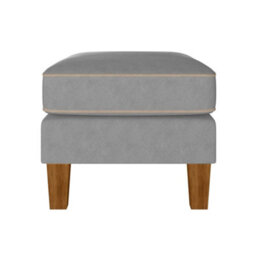 Dorel Home Novogratz Bowen Ottoman In Fabric Grey - thumbnail 3