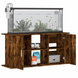Walplus Smoked Oak Aquarium Stand 121X41X58Cm Engineered Wood Fish Tank Cabinet - thumbnail 4