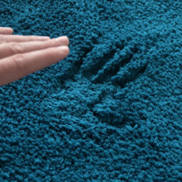 Floordirekt Sky Soft Round Microfibre Bath Mat Non Slip Washable Bathroom Rug Turquoise 95 X 95 X 3 Cm - thumbnail 2