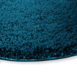 Floordirekt Sky Soft Round Microfibre Bath Mat Non Slip Washable Bathroom Rug Turquoise 95 X 95 X 3 Cm - thumbnail 3