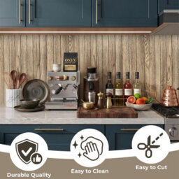 Walplus Rustic Pine Wood Grain Texture Wall Sticker 260 X 40 Cm / 102.4 X 15.7 Inches - thumbnail 2