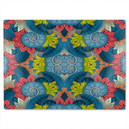 Benjamin Tate Design Tribal Pattern Ethnic Glass Chopping Boarddesigner Style - thumbnail 2