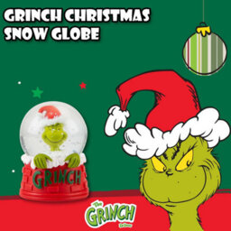 Grinch Christmas Snow Globe Festive Ornament Gift 9Cm X 6.5Cm Red X 1 - thumbnail 7