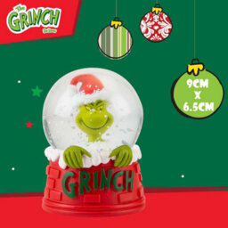 Grinch Christmas Snow Globe Festive Ornament Gift 9Cm X 6.5Cm Red X 1 - thumbnail 2