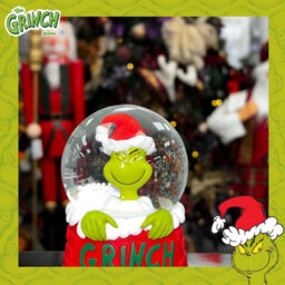 Grinch Christmas Snow Globe Festive Ornament Gift 9Cm X 6.5Cm Red X 1 - thumbnail 3