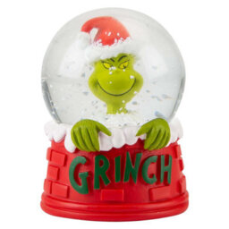 Grinch Christmas Snow Globe Festive Ornament Gift 9Cm X 6.5Cm Red X 1 - thumbnail 1
