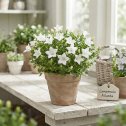 White Campanula 'atlanta' - 11Cm Pot - thumbnail 2