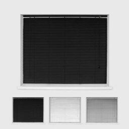 Caecus Blinds Aluminium Venetian Blinds Black 90Cm X 210Cm - thumbnail 1