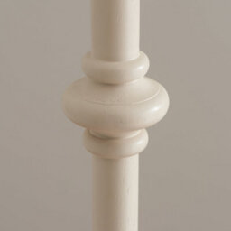 Loops Trendy 2 Pack Tall Floor Lamps In Satin Almond White - Stylish Home Lighting Solution - thumbnail 4