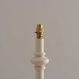 Loops Trendy 2 Pack Tall Floor Lamps In Satin Almond White - Stylish Home Lighting Solution - thumbnail 3
