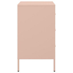 Berkfield Bedside Cabinet Pink 36X39X68 Cm Steel - thumbnail 7