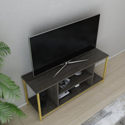 Decorotika Rinaldo Furniture  Tv Stand Gold Frig - thumbnail 3