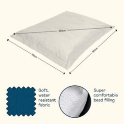 icon Bazaar Bag Teal Green Giant Indoor Outdoor Bean Bag Lounger - thumbnail 9