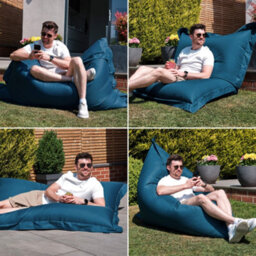 icon Bazaar Bag Teal Green Giant Indoor Outdoor Bean Bag Lounger - thumbnail 2