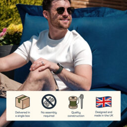 icon Bazaar Bag Teal Green Giant Indoor Outdoor Bean Bag Lounger - thumbnail 3