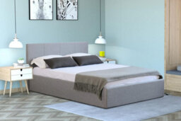 Home Treats Side Lift Ottoman Bed Double 4Ft6 Storage Bed Frame Grey - thumbnail 3