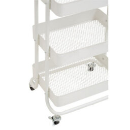 Orsina Three Tier Black Trolley, Versatile Drinks Trolley, Lightweight And Compact Storage Garden Trolley  For Home - thumbnail 8