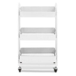 Orsina Three Tier Black Trolley, Versatile Drinks Trolley, Lightweight And Compact Storage Garden Trolley  For Home