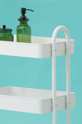 Orsina Three Tier Black Trolley, Versatile Drinks Trolley, Lightweight And Compact Storage Garden Trolley  For Home - thumbnail 3