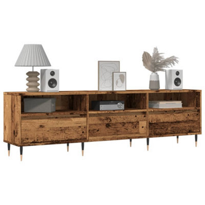 Berkfield Tv Cabinet Old Wood 150X30X44.5 Cm Engineered Wood - image 1